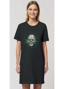 Дамска тениска рокля MadColors - Smoke Skull